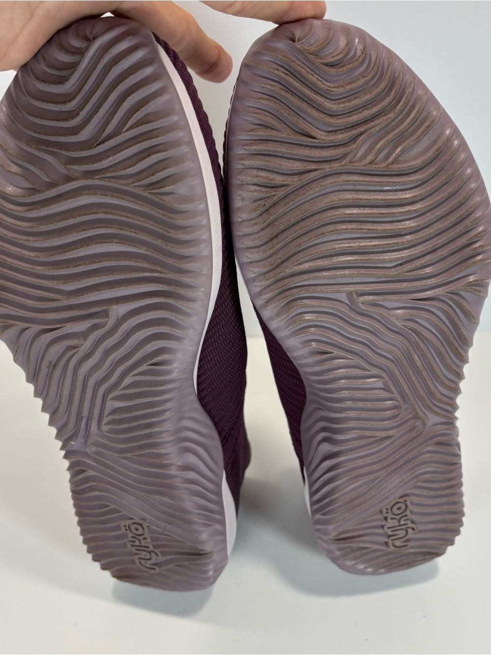 RYKA Women's 9 M Echo Knit Slip On Purple Sneakers Casual Comfort Support EUC - Picture 6 of 7